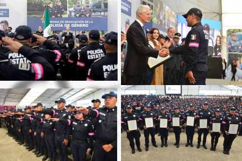 Se gradúan mil 900 agentes de la Policía de Género en Edomex